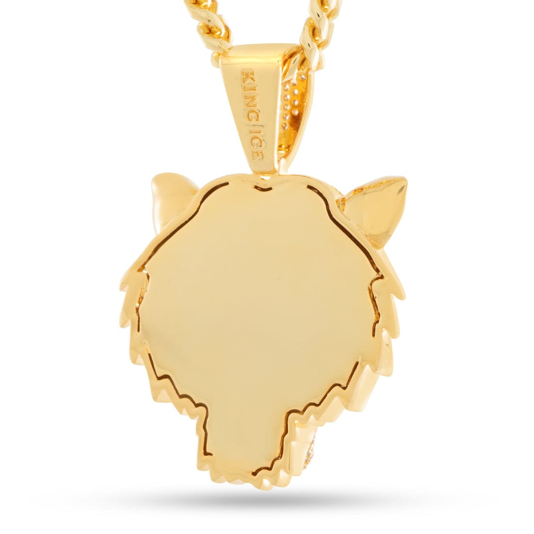King Ice 14k Gold Plated Tiger Necklace NKX14536