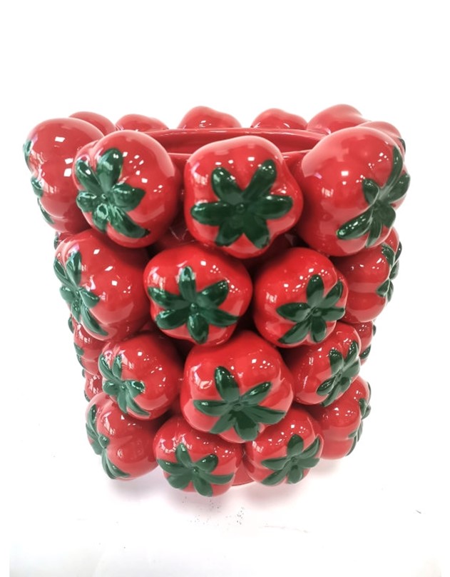 Ceramic Large Multi Tomato Vase 26cm JFC26