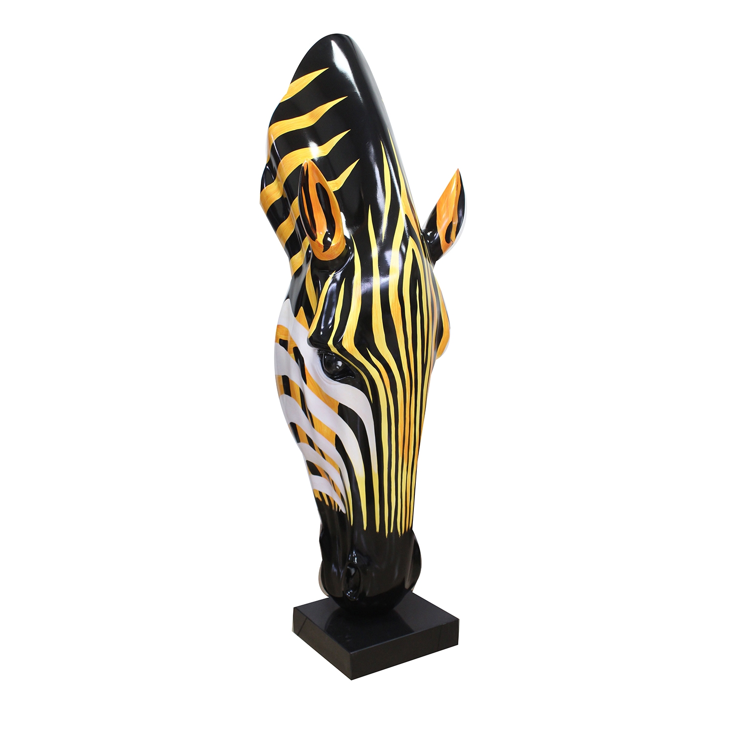 Large Zebra Head Sculpture 50cm 60095