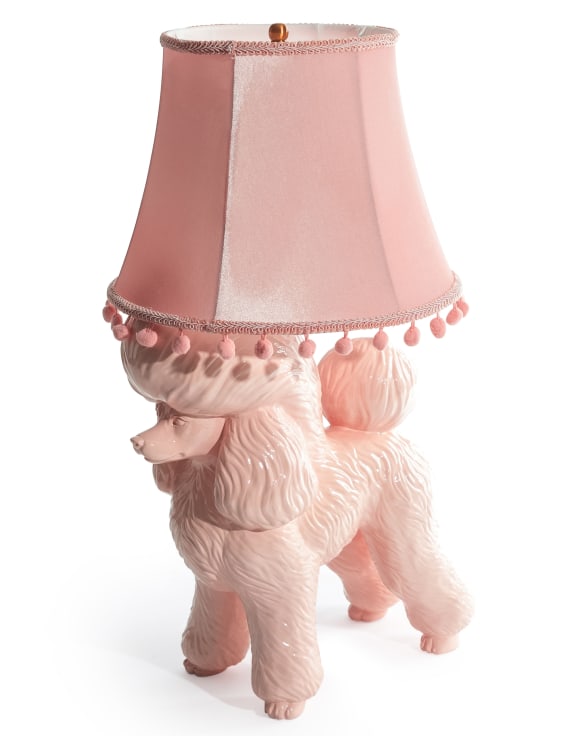 Pink Poodle Lamp CRT116