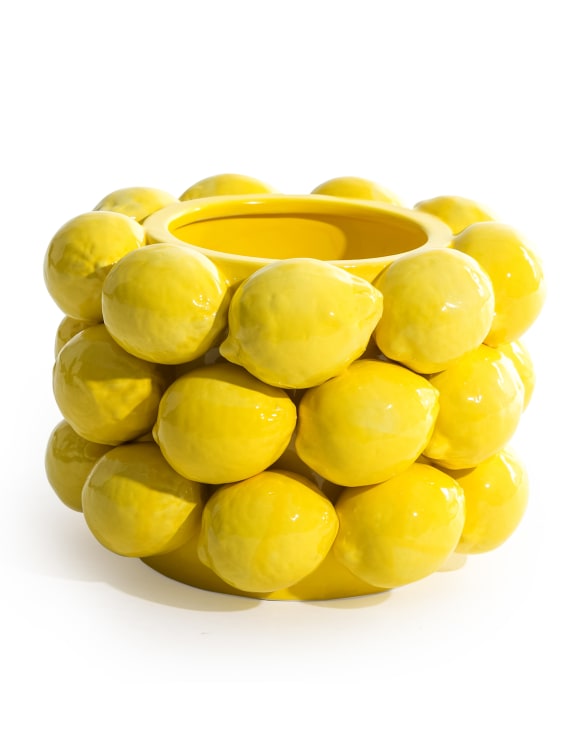 Ceramic Lemon Vase Small 17cm JFC10