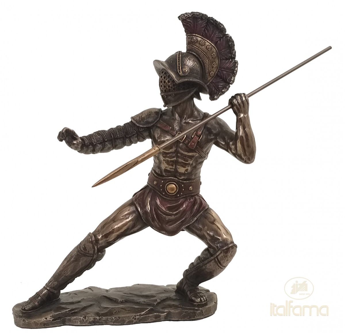 Gladiator with Lance Sculpture 25cm SR77527