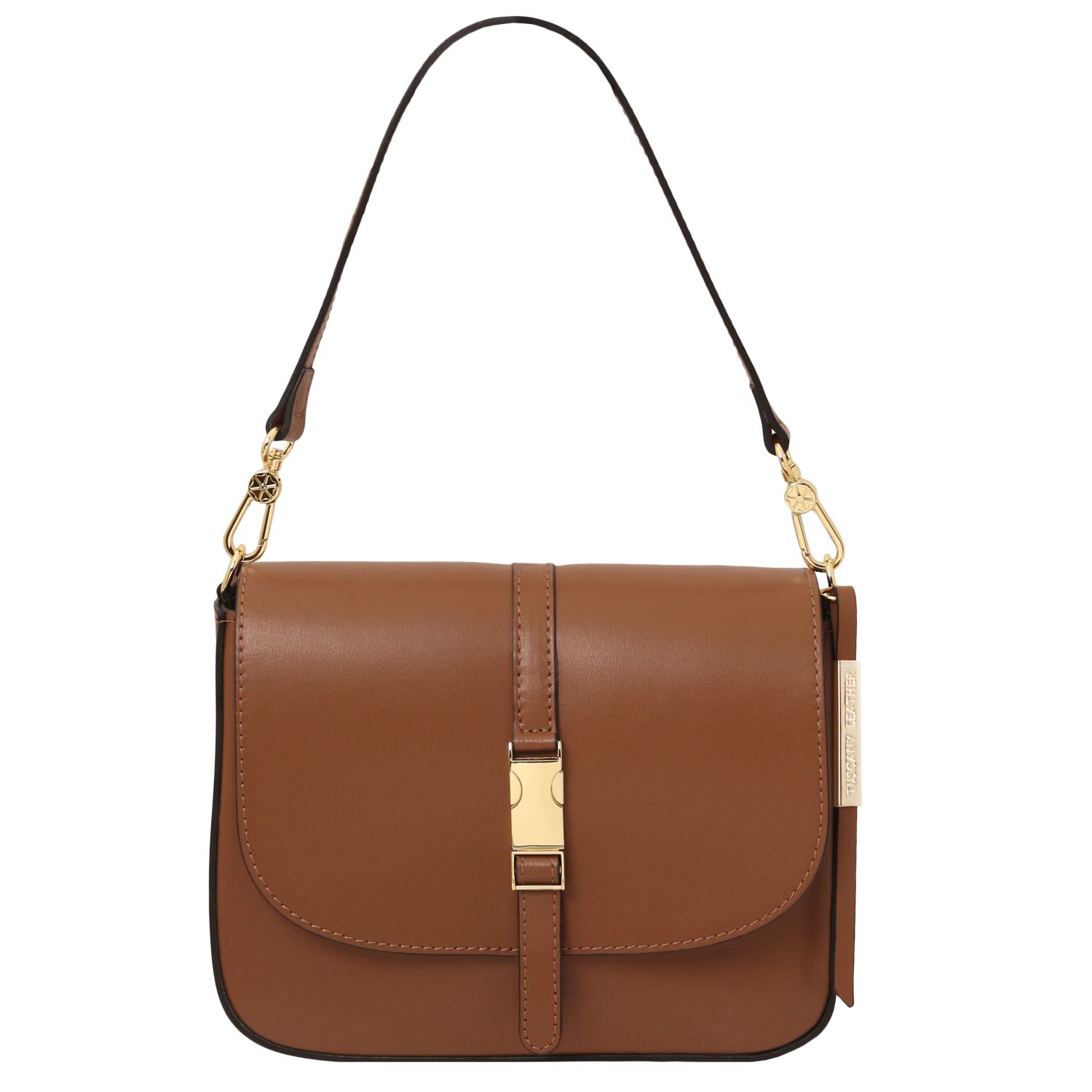 Tuscany Leather Nausica Shoulder Bag Cognac TL141598