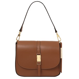 Tuscany Leather Nausica Shoulder Bag Cognac TL141598