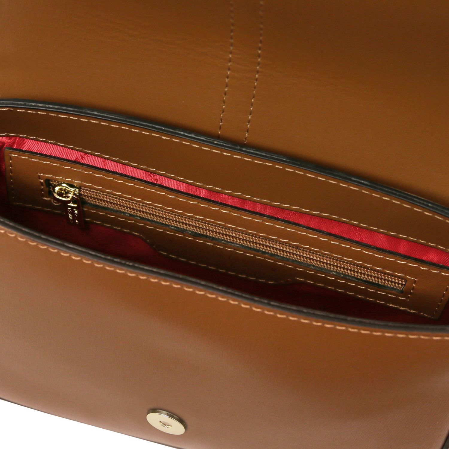 Tuscany Leather Nausica Shoulder Bag Cognac TL141598