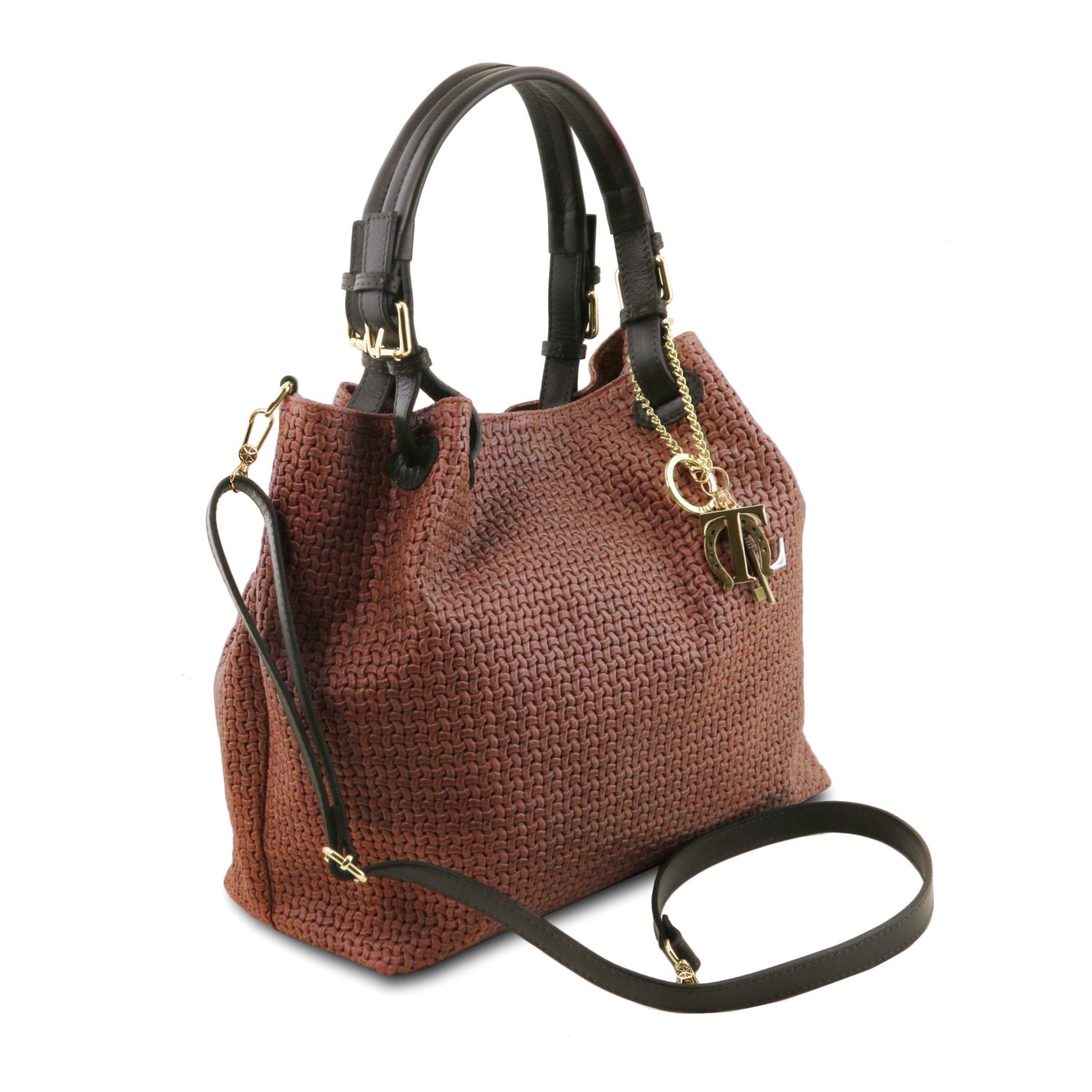 Tuscany Leather TL Keyluck Handbag Cinnamon TL141573