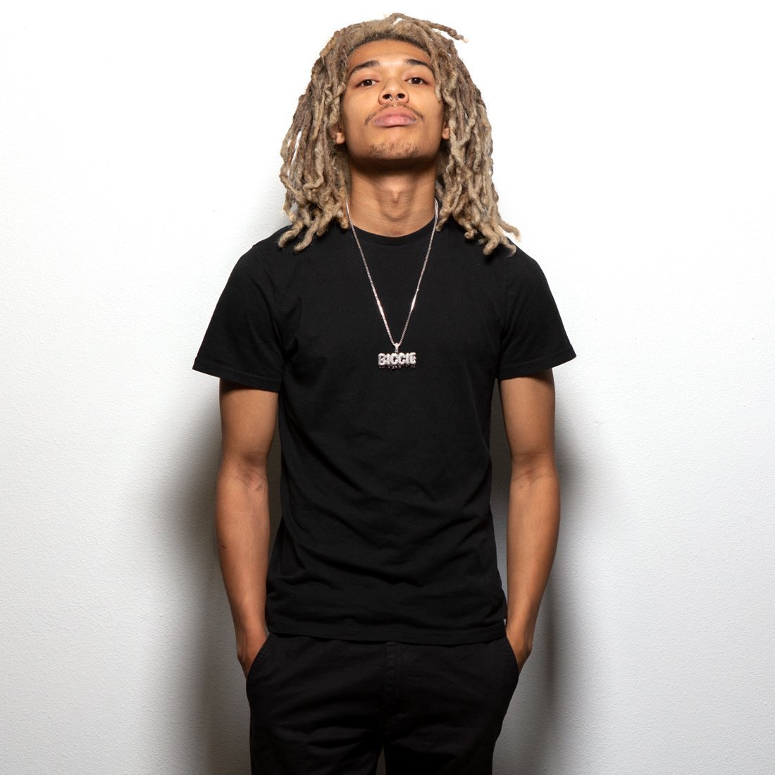 King Ice White Gold Plated Notorious Biggie Drip Necklace NKX14047