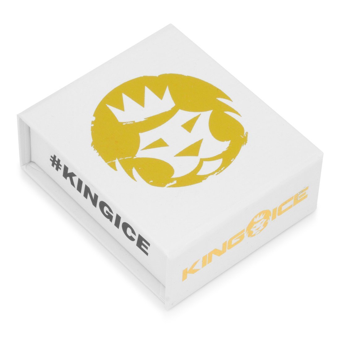 King Ice 14k Gold Plated Roses are Red Necklace NKX14066