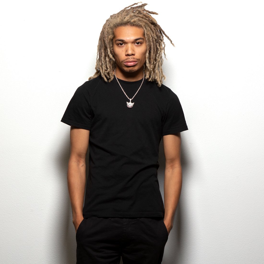 King Ice White Gold Plated Devil Emoji Necklace NKX14142