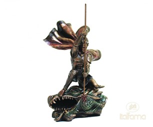 St. George Killing the Dragon Sculpture 29cm SR77767