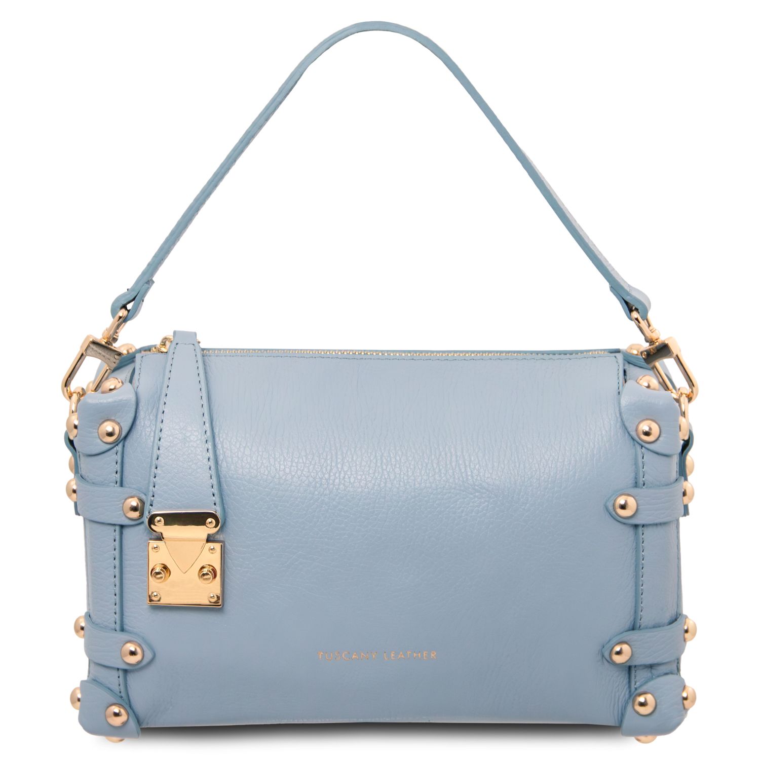 Tuscany Leather Praline Duffle Bag Light Blue TL142422
