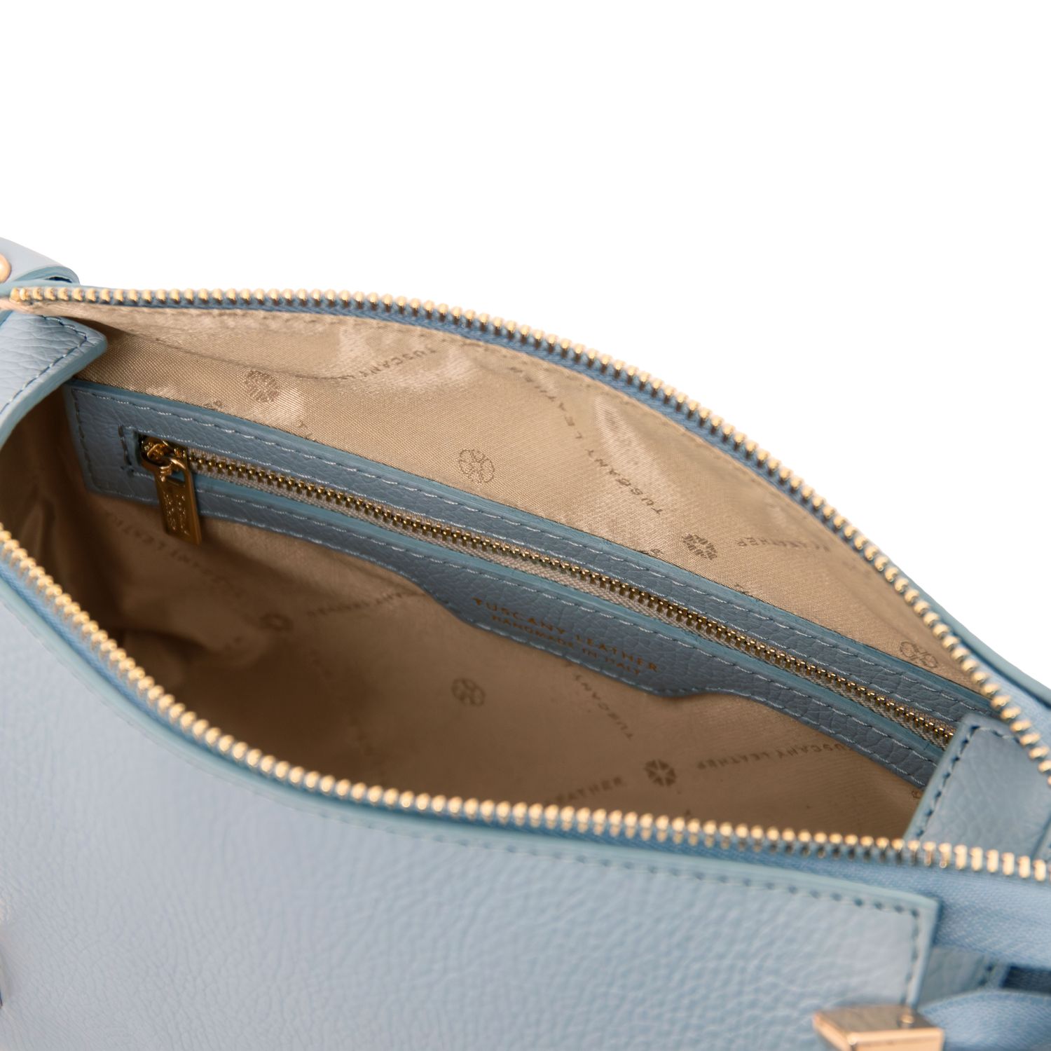 Tuscany Leather Praline Duffle Bag Light Blue TL142422