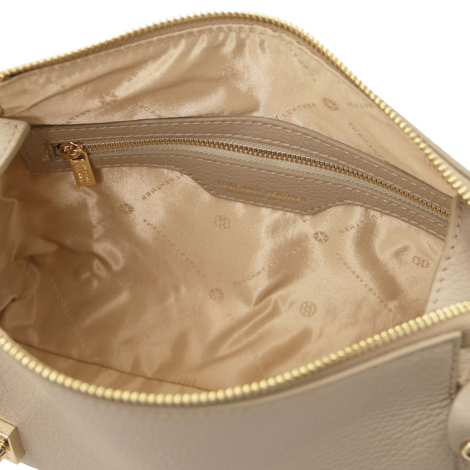 Tuscany Leather Praline Duffle Bag Light Taupe TL142422