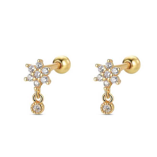 LM Jewelry 14k Gold Plated Earrings 9124077