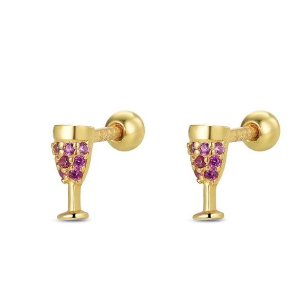 LM Jewelry 14k Gold Plated Earrings 9124105