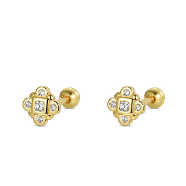LM Jewelry 14k Gold Plated Earrings 9124483