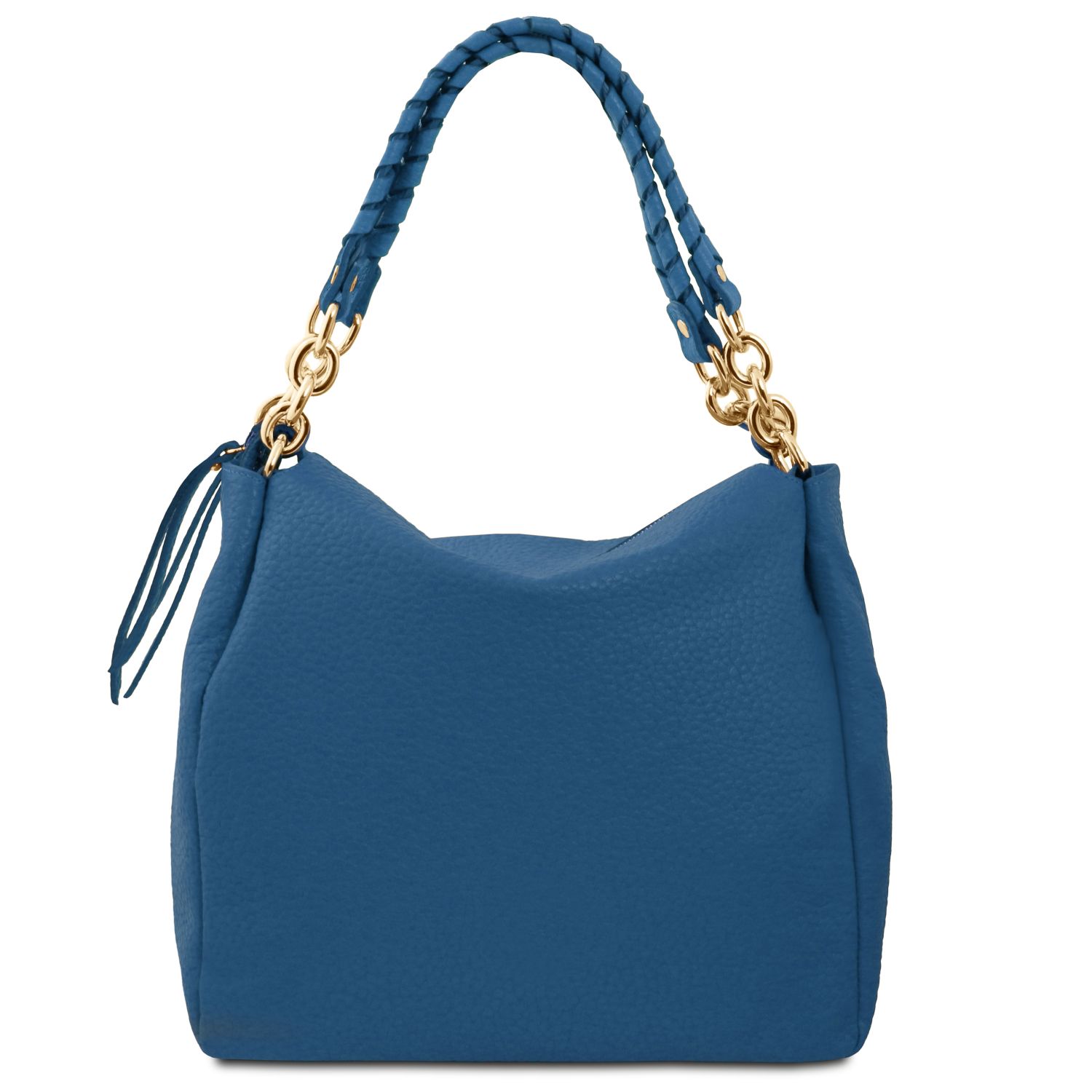 Tuscany Leather Amy Shopping Bag Denim Blue TL142385