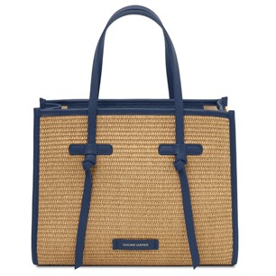 Tuscany Leather Frame Handbag Blue TL142566