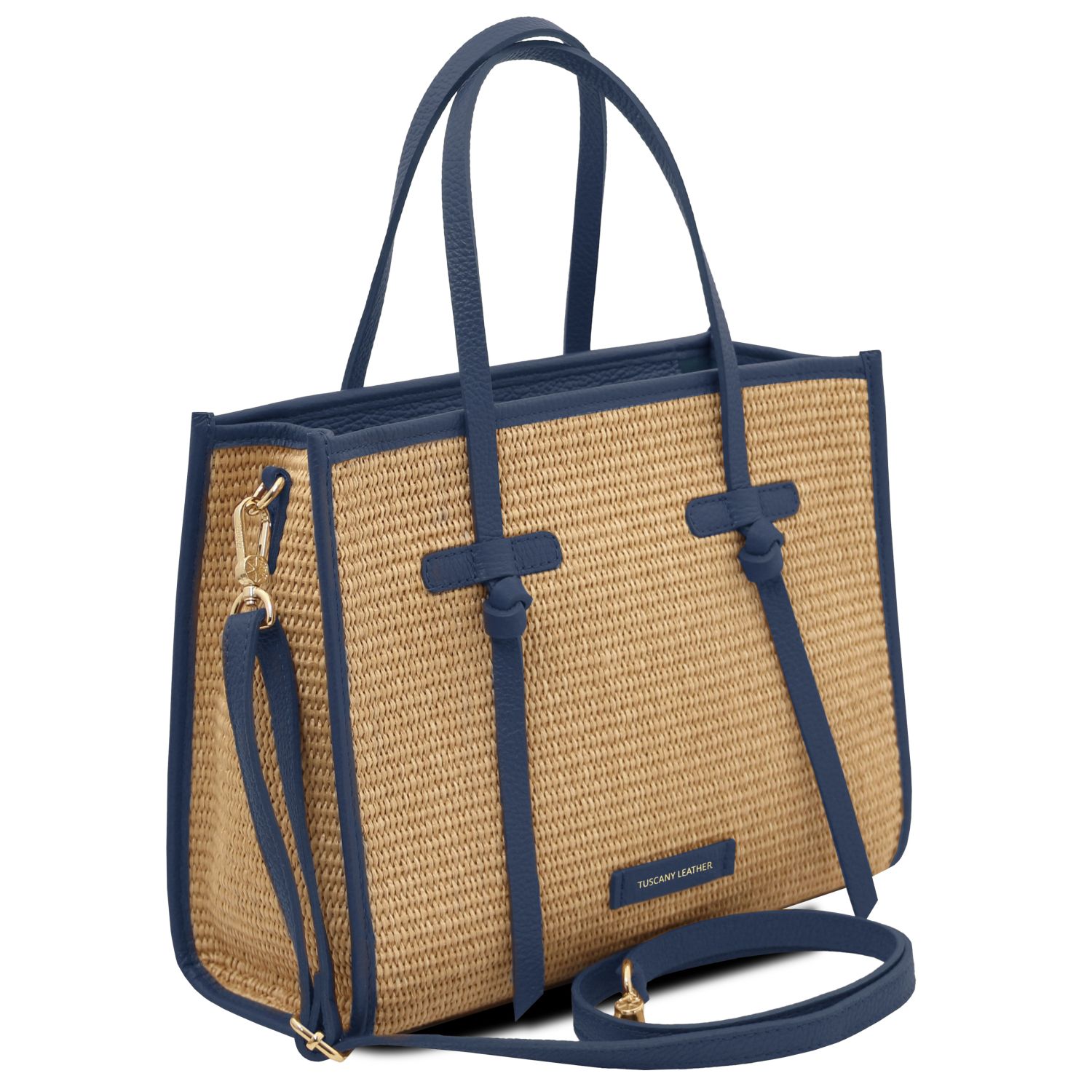 Tuscany Leather Frame Handbag Blue TL142566