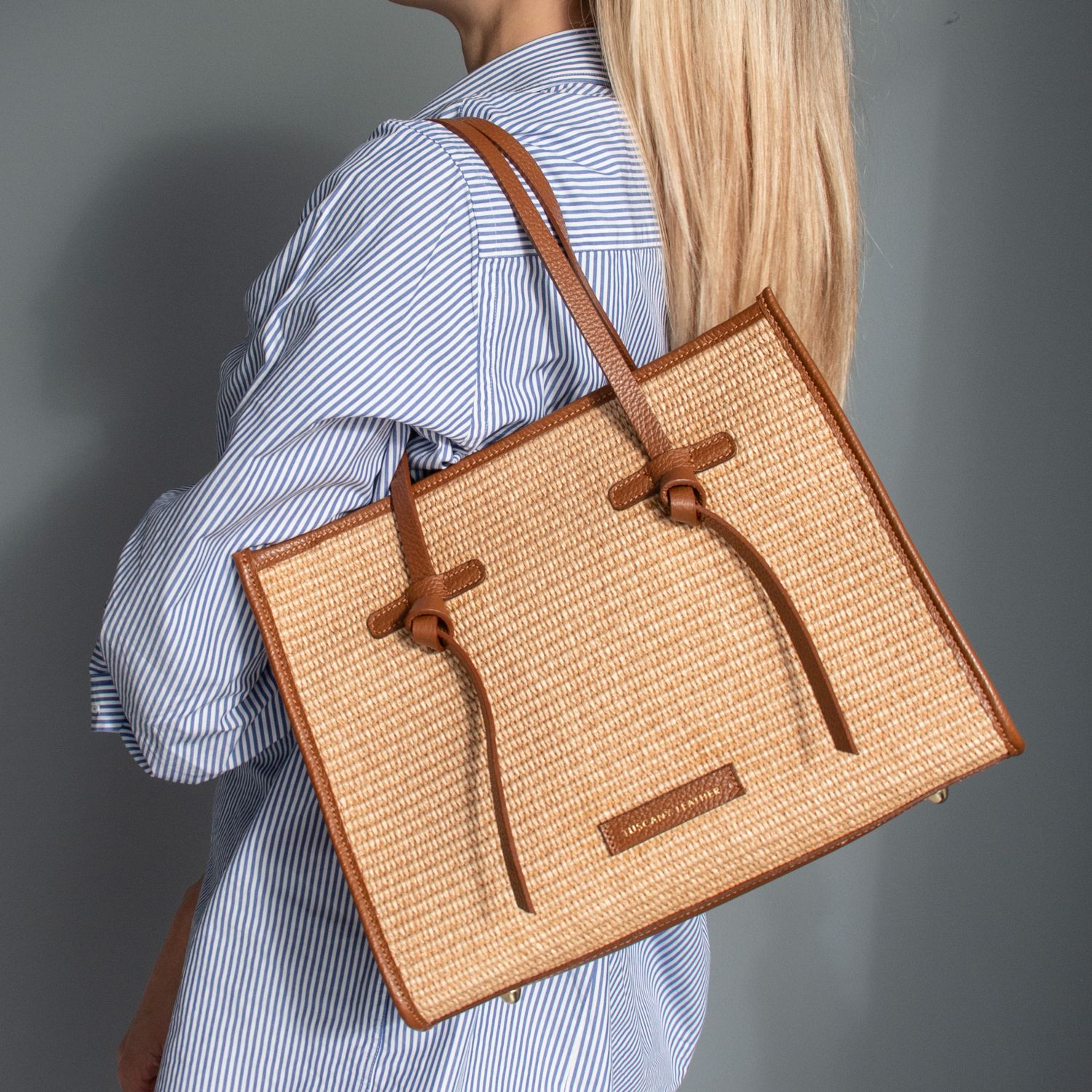 Tuscany Leather Frame Handbag Cognac TL142566