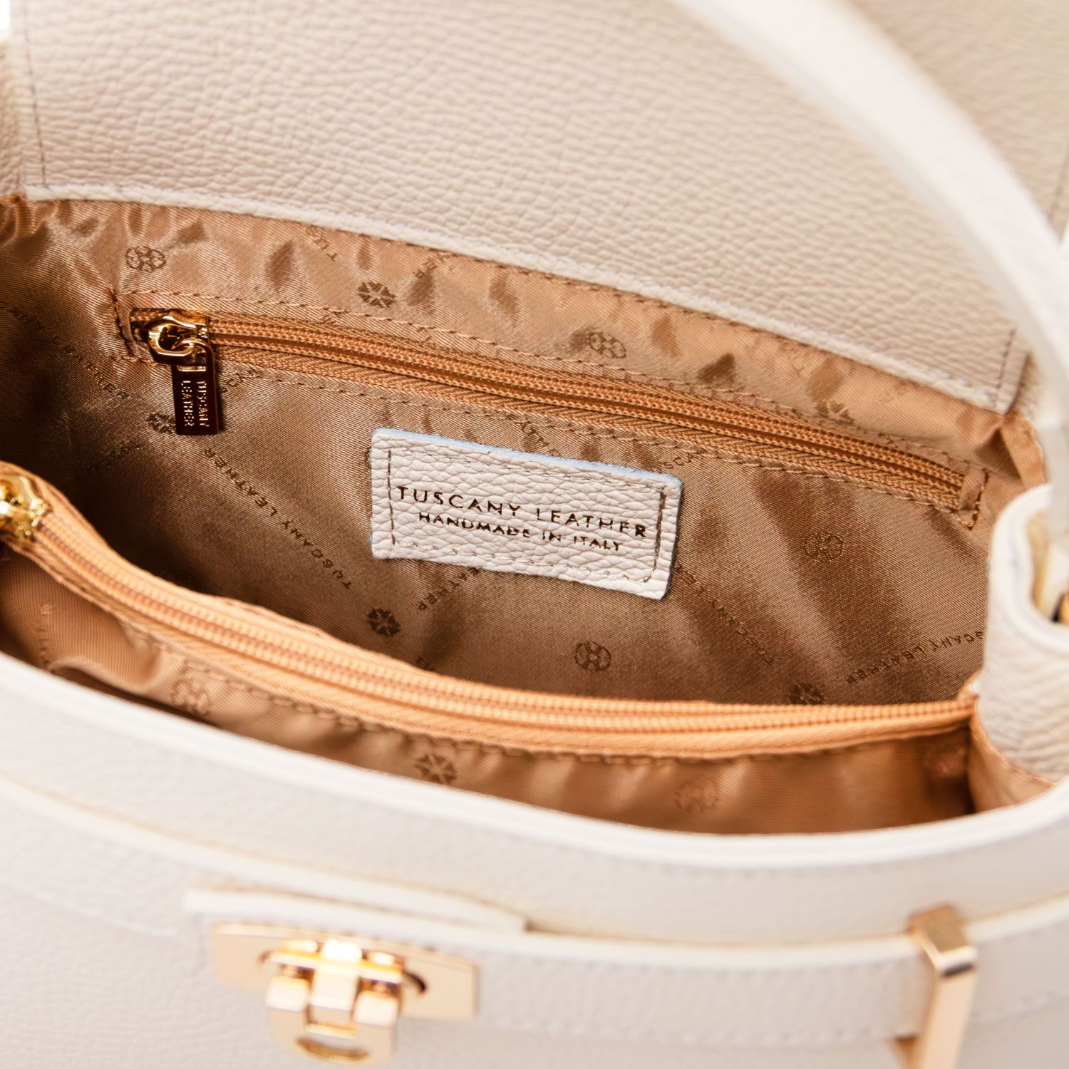 Tuscany Leather Maisy Handbag Large Beige TL142455