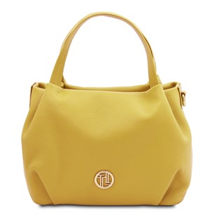 Tuscany Leather Nora Hand Bag Pastel Yellow TL142372