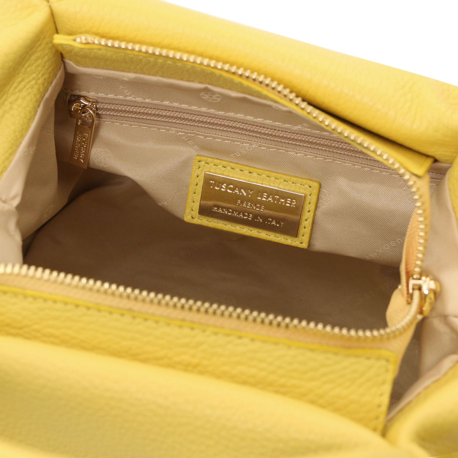 Tuscany Leather Nora Hand Bag Pastel Yellow TL142372