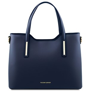Tuscany Leather Olimpia Bag Large Dark Bue TL141412