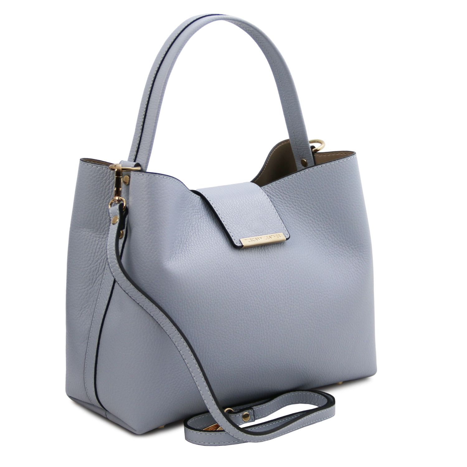 Tuscany Leather Clio Secchiello Handbag Light Blue TL142356
