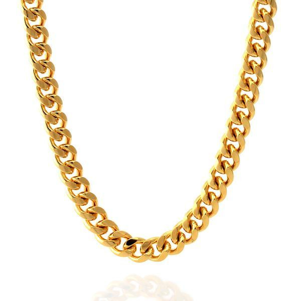KING ICE 14k Gold Plated Miami Cuban 