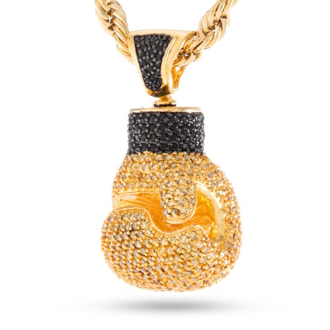 Drakesboutique King Ice 14k Gold Plated Boxing Glove Necklace Nkx03571 - 14k Gold Boxing Glove Pendant Drakesboutique King Ice 14k Gold Plated Boxing Glove Necklace Nkx03571 - 14k Gold Boxing Glove Pendant