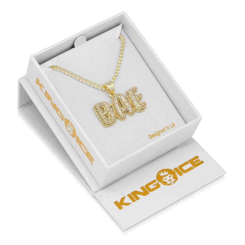 King Ice NKX13252 14k Gold Plated Bae 