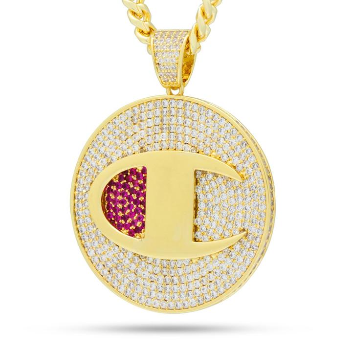 Drakesboutique - King Ice NKX14152 14k Gold Plated Champion XL 
