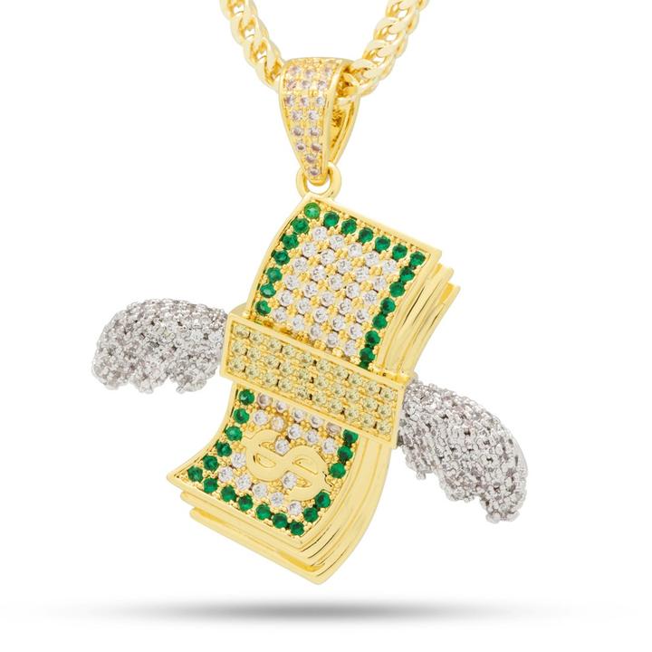 King Ice 14k Gold Plated Money 